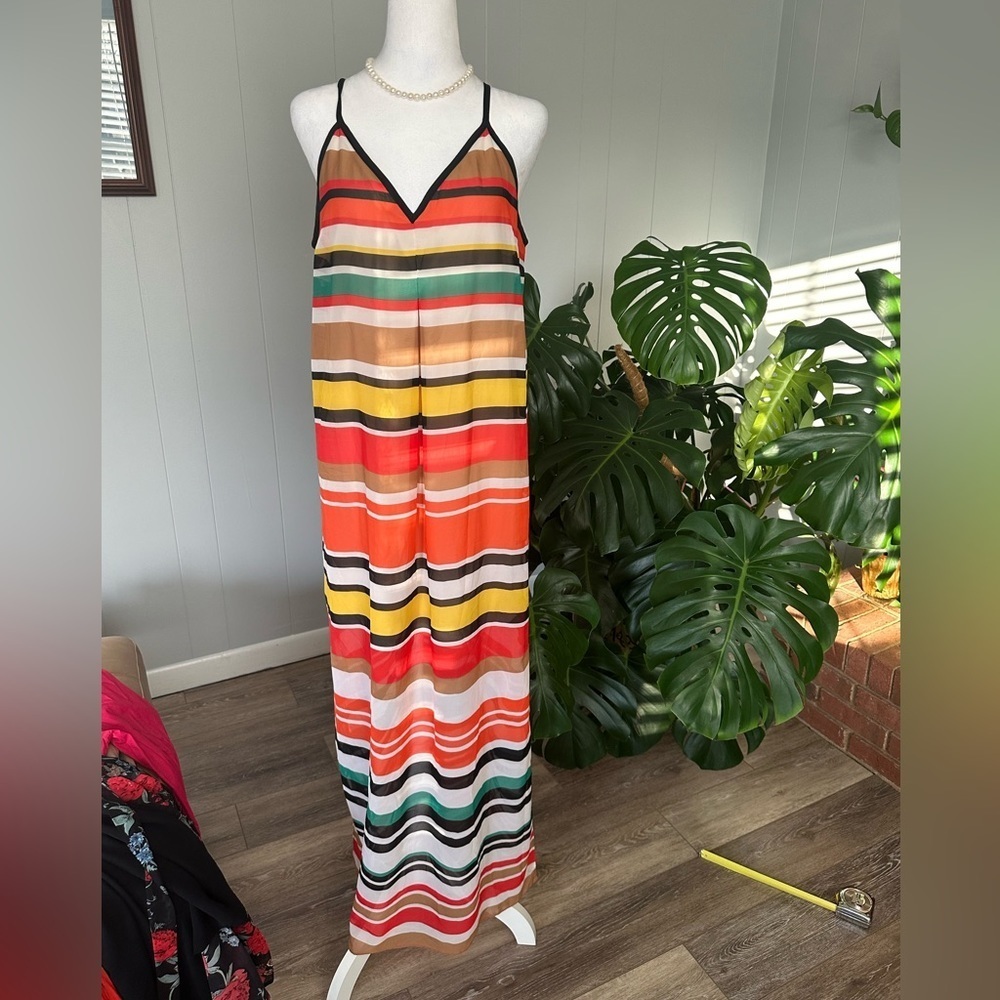 🛍️ ECI NY  multi color strap shoulder dress excellent condition.